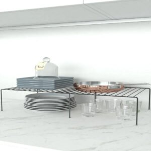femmit Βάση Οργάνωσης Κουζίνας Μεταλλική 58x28x14 cm σε Μαύρο Χρώμα